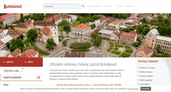 Desktop Screenshot of lazne.bohdanec.cz