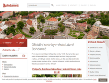 Tablet Screenshot of lazne.bohdanec.cz